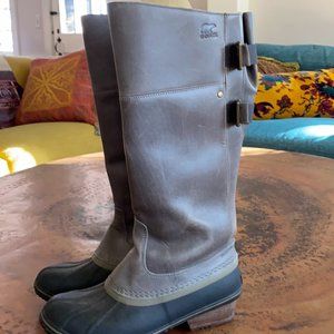 Sorel womens slimpack riding tall snow boots size 10.5
